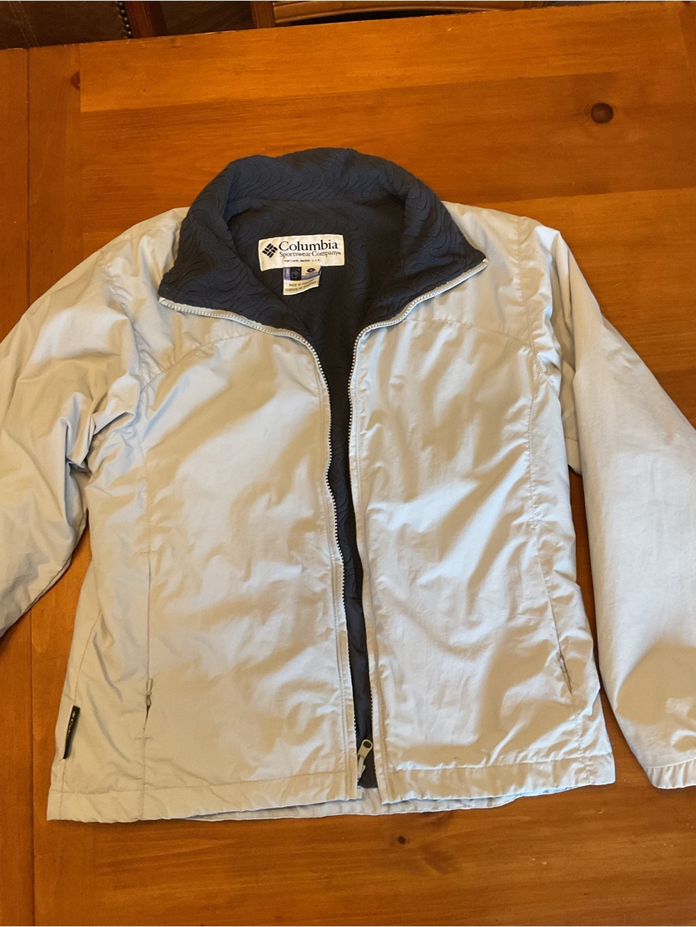 Columbia Light Gray Utility Jacket with Dark Gray Lining